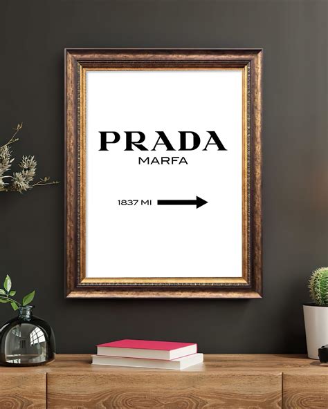 prada framed wall art|Prada wall decor.